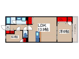 アセント富士見の物件間取画像